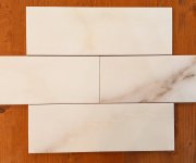 Obklad jako mramor Deceram Kalypso Pharaoh 10x30,5  - bílá (skladem)