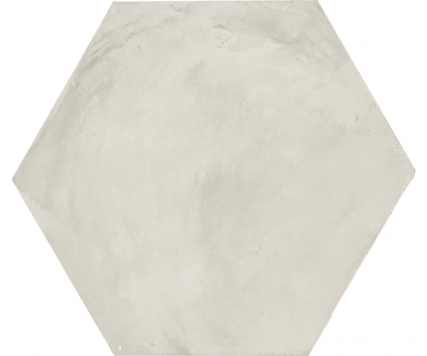 Retro dlažba Marca Corona Terra.Art Bianco Esagono 25x21,6 - bílá