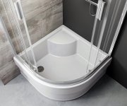 Sprchový kout snížený Blix BLCP4 Sabina - BLCP4 Sabina 90x90, satin+transparent 3B270U40Z1