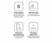 Sprchový kout SmartLine SMSKK4 - SMSKK4 80x80, lesk/chrom+transparent 3S244A00Y1