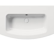 Gsi Pura Keramické Umyvadlo Slim Oblé 102x52cm, Broušená Spodní Hrana, Bez Otvoru, Bílá Extraglaze