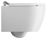 Gsi Pura Short Závěsná Wc Mísa, Swirlflush, 35x46cm, Bílá Dual-mat