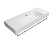 Gsi Kube X Keramické Umyvadlo 120x47cm, S Odkládacími Plochami, Bílá Mat