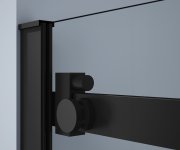 Gelco Dragon Black čtvercový Sprchový Kout 900x900mm, Rohový Vstup