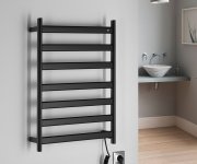 Sapho Elias Elektrický Sušák Ručníků 490x730x110 Mm, 105 W, černá Mat