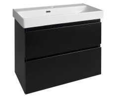 Aqualine Altair Umyvadlová Skříňka 76x60x37cm, černá Mat