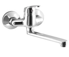 Aqualine 35 Nástěnná Baterie, Rozteč 100mm, Ramínko Ploché 160mm, Chrom