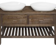 Sapho Brand Umyvadlová Skříňka 130x73x50cm, Mořený Smrk