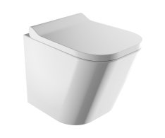 OMNIRES - Fontana Mísa Rimless Včetně Sedátka S Slow, 49 X 35 Cm Bílá Lesk /bp/ Font