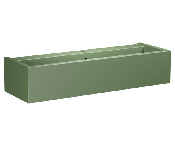 Kerasan Kanaal Keramické Umyvadlo 120x40cm, Verde Mat