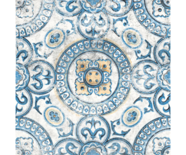 Retro 2cm dlažba Tuscania Fruhling Dekore Geometrisch 61x61 Rett.