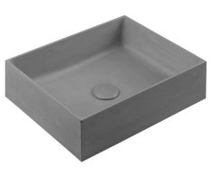 Sapho Formigo Betonové Umyvadlo Na Desku, 47,5x36,5cm, šedá Mat
