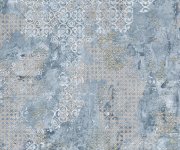 Vzorovaná dlažba Aparici Rug Blue 100x100 Nat. Rett.