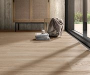 2cm dlažba jako dřevo Deceram Outdoor Island Beige 30x120 Rett. - béžová