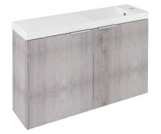 Sapho Latus X Umyvadlová Skříňka 78,8x50x22cm, Dub Mocca