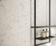 Dlažba jako terrazzo Sant Agostino Glow Light 60x120 Silk Rett. - bílá (skladem)