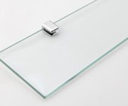 Aqualine Samba Skleněná Polička 600mm, Chrom