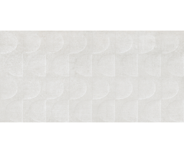 Dekor jako kov Azuvi Oxide Luxe White 30x60 Mat. Rett. - stříbrná