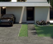 Protiskluzná 2cm dlažba jako mramor Castelvetro Slate Stones Piombo 60x60 Rett. - šedá