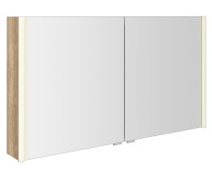 Sapho Alix Galerka S Led Osvětlením, 2x Dvířka, 126x70x17,5cm, Dub Alabama