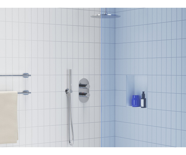 Termostatická podomítková baterie Espirit ES 063.00, s přepínačem, pro R-box - ES 06