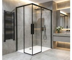 Gelco Luxor Black Obdélníkový Sprchový Kout 900x800mm L/p Varianta, Rohový Vstup