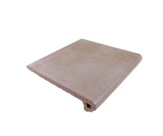 Gres Aragón Antic Peldano Redondeado Ceniza 33x33 - schodovka