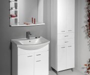 Aqualine Zoja/keramia Fresh Skříňka Vysoká Se Zásuvkami 50x184x29cm, Bílá