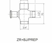 Přepínač Pákové Baterie Zr Bj - "kříž" ZR+BJ-PREP
