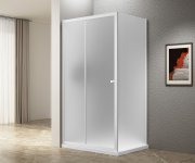 Aqualine Ugga Boční Stěna, 800mm, Sklo Brick, Bílá