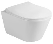 Sapho Avva Závěsná Wc Mísa, Rimless, 35,5x53cm, Bílá
