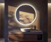 Aqualine Ursa Kulaté Zrcadlo S Led Osvětlením ø 70cm, Dotykový Senzor, Stmívatelné