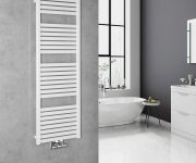 Aqualine Tondi Otopné Těleso Rovné 450x1330 Mm, Středové Připojení, Bílá