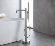 Sapho Minimal Vanová Baterie S Připojením Do Podlahy, Nerez Mat