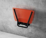 Sprchové sedátko Ovo B II - Sedátko Ovo B II, černá/orange B8F0000061