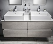 Sapho Odetta Deska Rockstone 1350x12x445mm, Bílá Mat