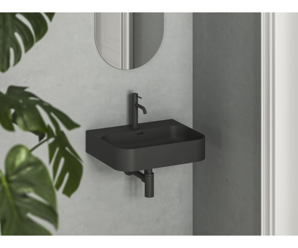 Umyvadlo Ceramic Slim Wall R, nástěnné - Umyvadlo Ceramic Slim Wall R 55 N, s otvorem p