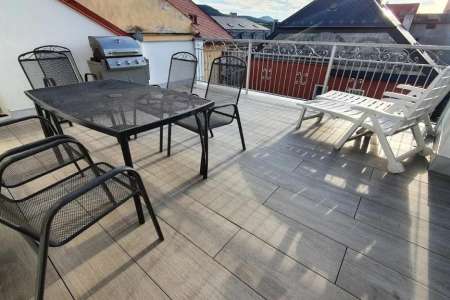 Šedá dlažba jako dřevo - Deceram Outdoor Dos Legno Blanco - 2cm dlažba na terasu