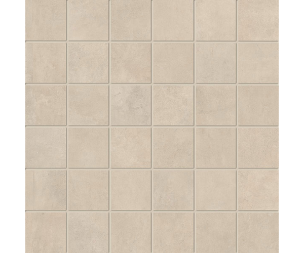 Mozaika jako beton Impronta Concrete Cream Mosaico 30x30 Matt. - béžová
