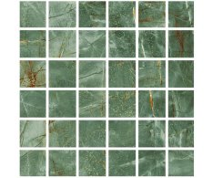 Fioranese Marmorea Intensa Emerald Dream MOSAICO 30x30 (5x5) Luc. Rett.