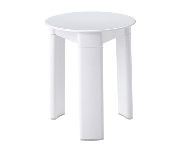 Gedy Trio Koupelnová Stolička, Průměr 33x40cm, Bílá