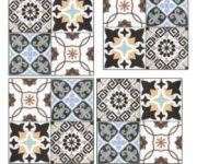 Retro dlažba Navarti Precut Lys Mix 45x45 Matt.