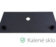 Fornax, Sprchová Termostatická Baterie Pro 2 Odběrná Místa, Bílé Sklo, Bez Sprchové Sady TO-FOWG3130-2