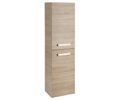 Aqualine Vega Skříňka Vysoká S Košem, 40x150x31cm, Dub Platin