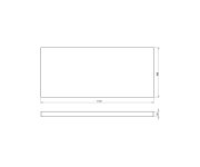 Sapho Avice Deska Pod Umyvadlo 110,7x48,8cm, Tl.5cm, Dub Rover
