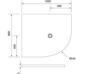 Polysan Flexia Vanička Z Litého Mramoru čtvrtkruh, S Možností úpravy Rozměru, 100x80cm, R550, Levá