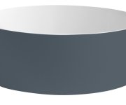 Sapho Thin Umyvadlo Na Desku, Rockstone, ø 38 Cm, Bílá Mat/siena