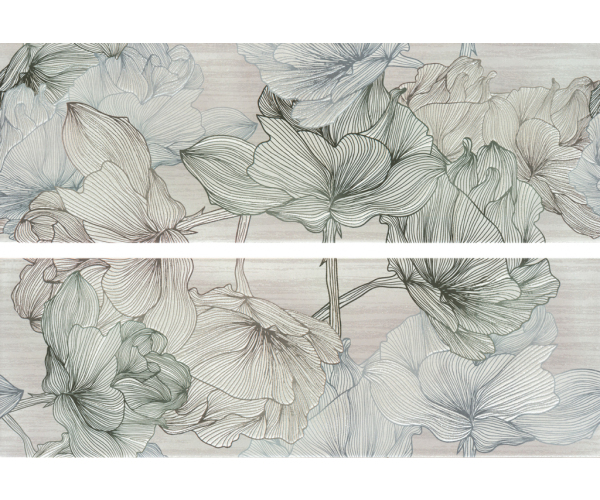 Dekor jako kámen Polis Volcano Petunia Decoro Grigio AB 20x60