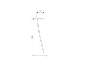 Polysan Karia 120x70 Rohový Panel, Výška 11cm, Levý