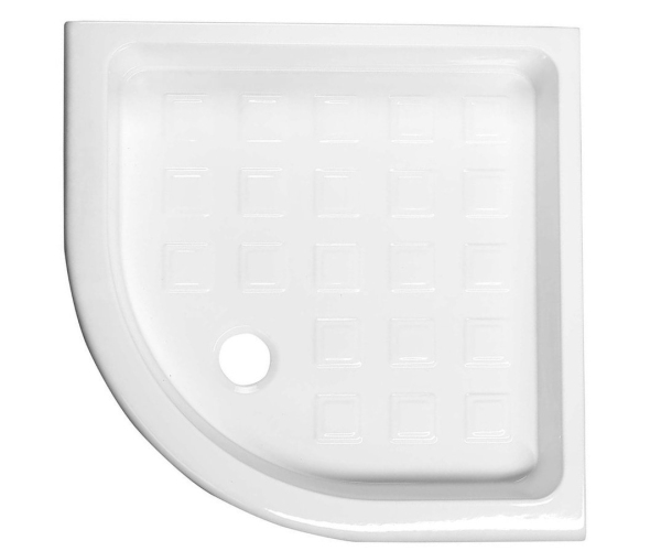Kerasan Retro Keramická Sprchová Vanička, čtvrtkruh 90x90x20cm, R550, Bílá